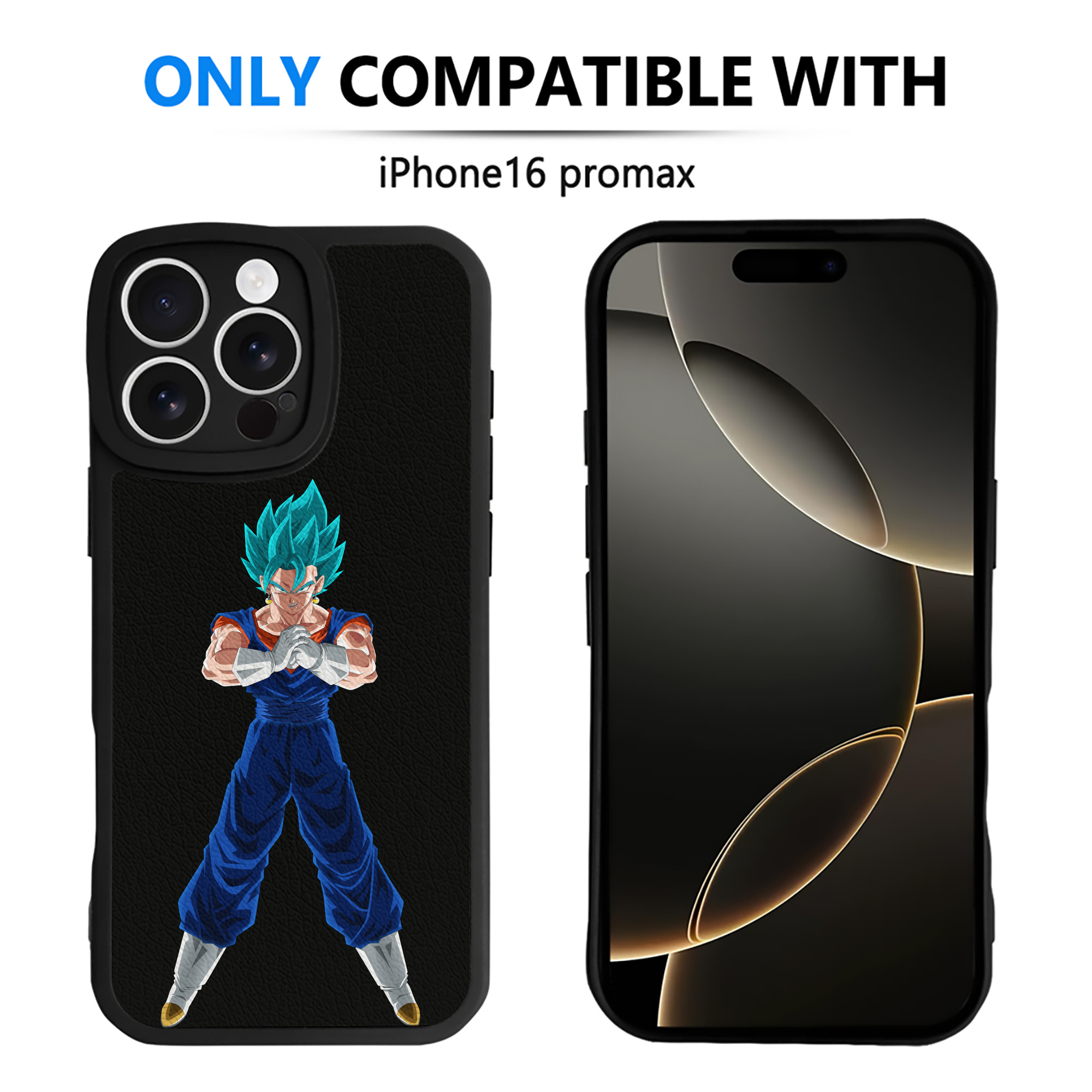 （画像用） ドラゴンボール ベジット DRAGON BALL Vegetto 【iPhone 16シリーズ対応】シリコンスマホケース（レザー調） 材質：シリコン